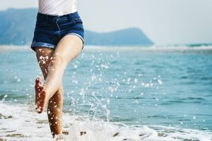 Evening Walk in Beach